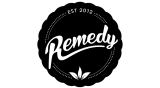 Remedy drinks logo vector